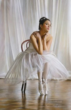 Dancing Ballet Painting - ballet in white